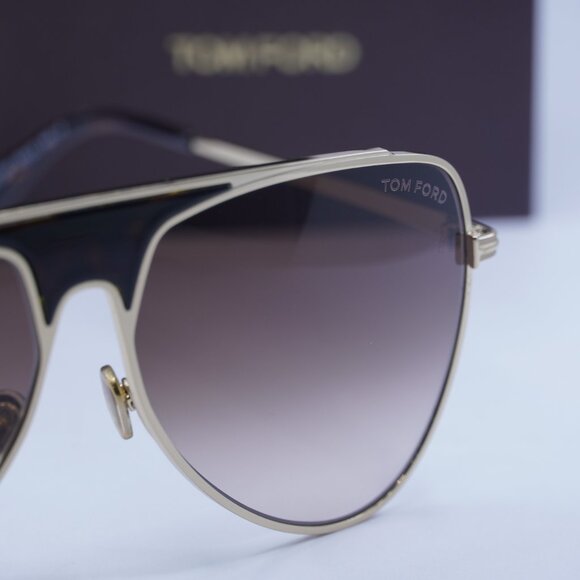 Tom Ford Ethan FT0935 28F Aviator Sunglasses - Gold/Brown - Picture 7 of 10